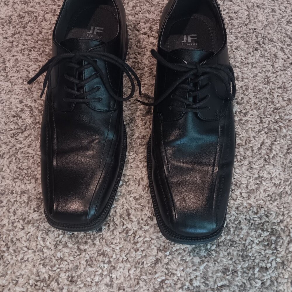 Mens J Ferrar Black Shoes